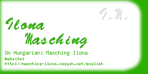 ilona masching business card
